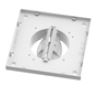 Accessoires traitement del'air Base pr grille Ø125 174x174 régl. blanc Renson