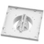 Accessoires traitement del'air Base pr grille Ø80 134x134 régl. blanc Renson