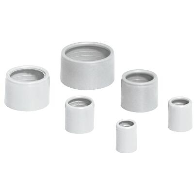 Accessoires tubes pvc Ingang slagvast 16 mm gris clair RAL7035 HELIA