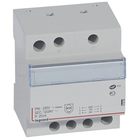 Appareillage modulaires Transfo sec. 12/24V - 25VA LEGRAND