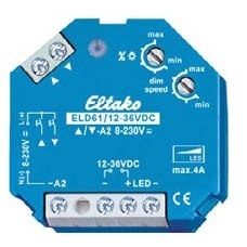 Appareillage modulaires Variateur électr. encast. pr 12-36V LED ELTAKO