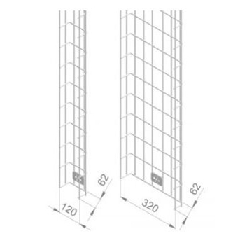 Armoire de reseaux&accesoires SUPPORT CABLE VERTICALE 320x62x1890 ENOC SYSTEM