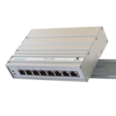 Armoires murales Gigabit Switch4P+4P POE+- DINRAIL MOUNT ABITANA