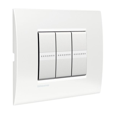 BTicino Living Light LL-Plaque Air 3 mod blanc pure BTICINO