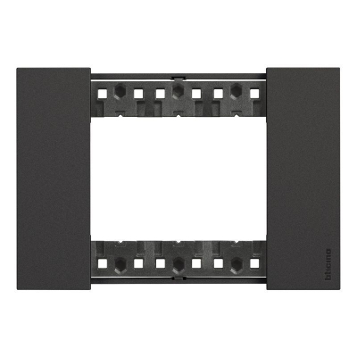 BTicino Living Light LNOW plaque 3 mod noir BTICINO