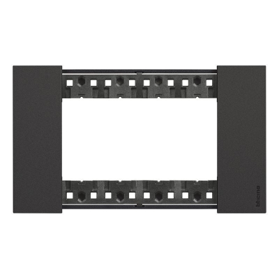 BTicino Living Light LNOW plaque 4 mod noir BTICINO