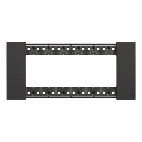 BTicino Living Light LNOW plaque 6 mod noir BTICINO