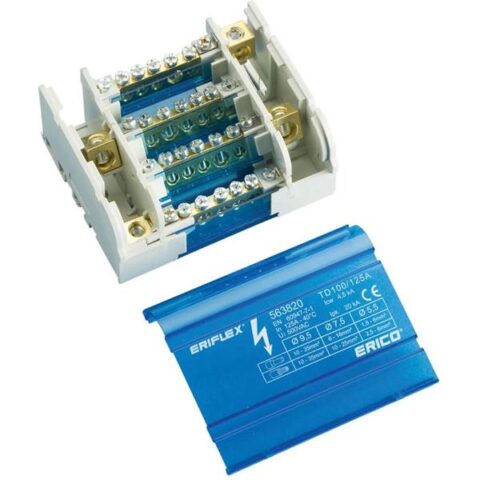 Barrettes de connexion Répartiteur TD100/125A 4p nVent Eriflex