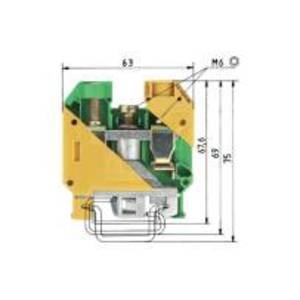 Bornes de raccordement Borne WKN35SL/U WIELAND