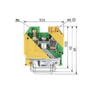 Bornes de raccordement Borne rail t. WKN16 SL/U WIELAND