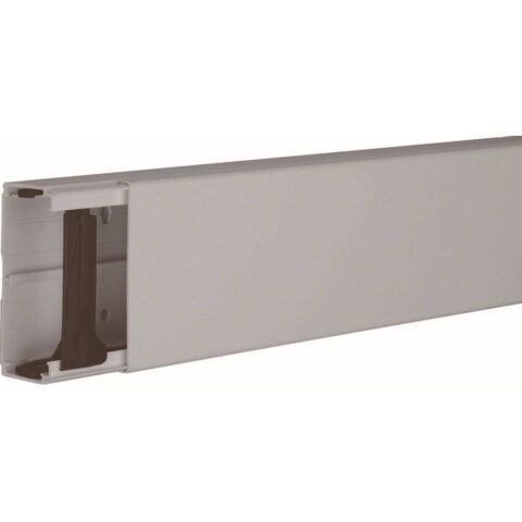 Canalisation mural pvc+access. Goulotte h40 l90 gris TEHALIT