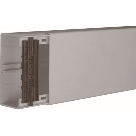 Canalisation mural pvc+access. Goulotte h60 l130 gris TEHALIT