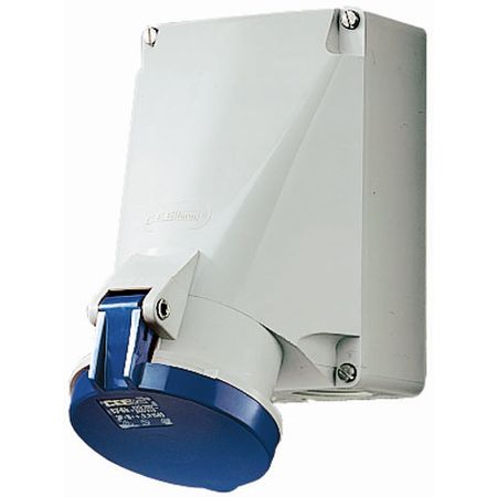 Prise Murale 63A 4P 9H 230V Bleu IP44 Avec SoftCONTACT - Matoselec