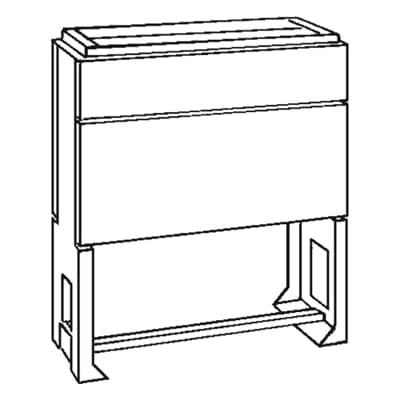 Coffret pr trottoir Socle en polyester pr EH3 et EH6 taille Vynckier (ABB)