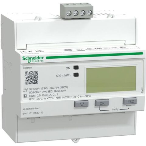 Compteurs kwh IEM3150 COMPTEUR KWH & PUI 3P 63A RS485 Schneider Distribution