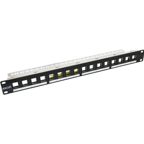 Connecteur&accesoire en cuivre Excel 24 Port Keystone Jack Frame Black Excel Networking Solutions