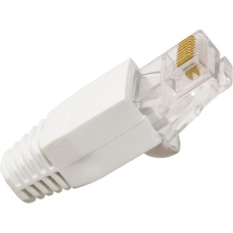 Connecteur&accesoire en cuivre RJ 45 conn CAT6 avec tulle blanc 100 st HIRSCHMANN