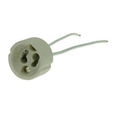 Connecteurs divers 5 x Porcelain socket 20cm wire GU10 ELIMEX