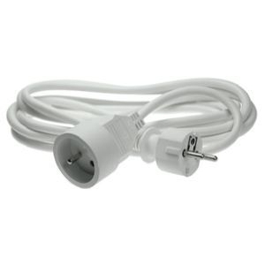 Connecteurs divers Extension cord with earth 5m white ELIMEX