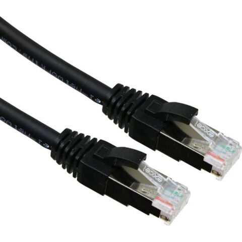 Cordons RJ45 CAT6A 1M FFTP LSOH PATCH CORD BLACK Excel Networking Solutions