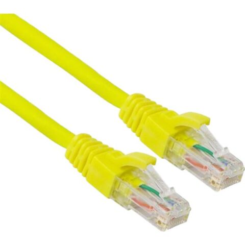 Cordons RJ45 CAT6A 5M UUTP LSOH PATCH CORD YELLOW Excel Networking