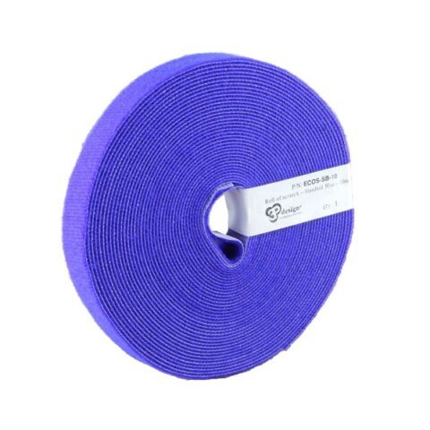 Cordons RJ45 Eco-scratch cable blue tie 10m velcro PATCHSEE