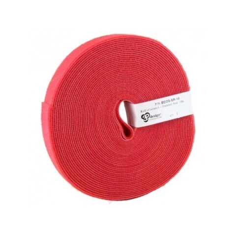 Cordons RJ45 Eco-scratch cable red tie 10m velcro PATCHSEE