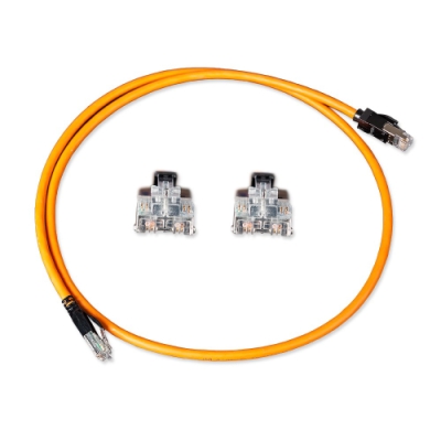 Cordons RJ45 PCRD FTP CAT7A 2M GG45 LSZH 8C ORANGE Aginode Belgiym