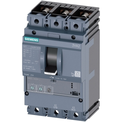 Disjoncteurs compact CIRCUIT BREAKER 3VA2 IEC FRAME 250A SIEMENS