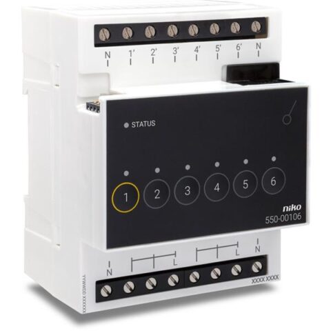 Domotica Home Control module distibution sixtuple NIKO