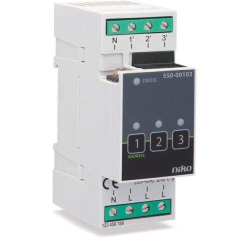 Domotica Home Control module distibution triple NIKO