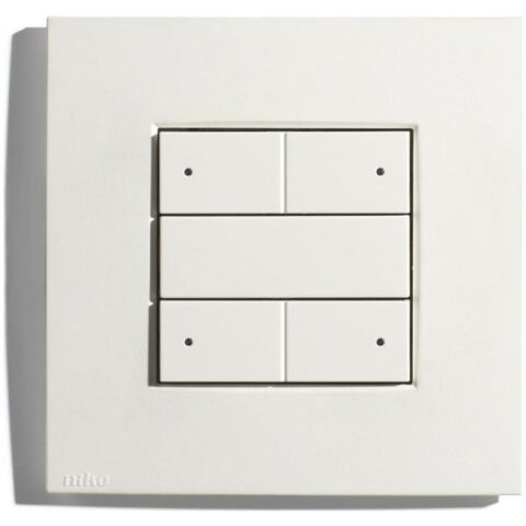 Domotica Interrupteur-thermostat 4 boutons Niko 1 Qbus