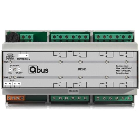 Domotica Module de relais (8x 16A) Qbus