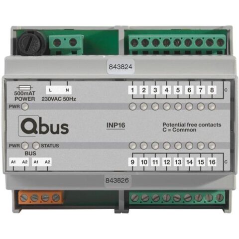 Domotica Module d'entrée DIN RAIL (16x externe - Qbus