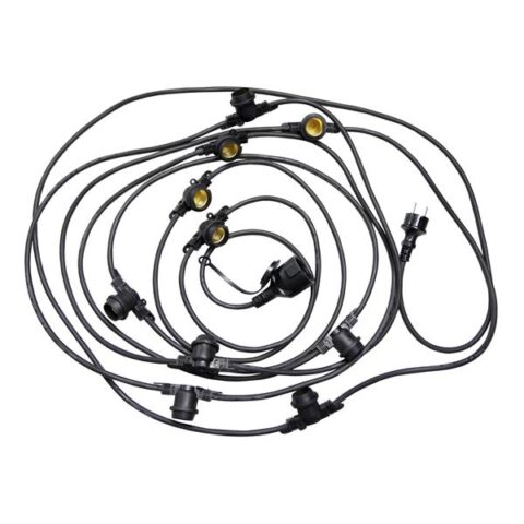 Eclairage de noël Light String 10xE27 10m noir IP44 BAILEY