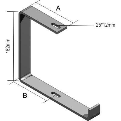 Gaine à cables Accessoires Etrier susp.ouvert L=150 zingage électr. VERGOKAN