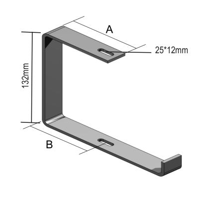 Gaine à cables Accessoires Etrier susp.ouvert L=250 zingage électr. VERGOKAN