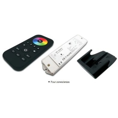 Gestion d'éclairage LED RF kit RGB+W colorwheel 24VDC 4 zones INTEGRATECH