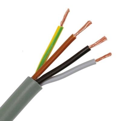 H05VV-F = VTMB LISSE VTMB CABLE LISSE PVC GRIS 4G0