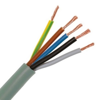 H05VV-F = VTMB LISSE VTMB CABLE LISSE PVC GRIS 5G0