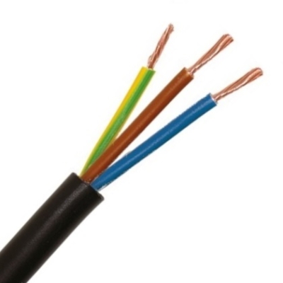 H05VV-F = VTMB LISSE VTMB CABLE LISSE PVC NOIR 3G0