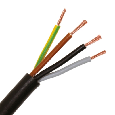 H05VV-F = VTMB LISSE VTMB CABLE LISSE PVC NOIR 4G0