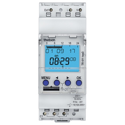 Horloges Horloge digitale 24H/7J 230V 45-60HZ 1CO THEBEN