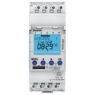 Horloges Horloge digitale 24H/7J 230V 45-60HZ 2CO THEBEN