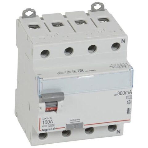 Interrupteurs differentiels Inter diff DX³ 4P 300mA 100A LEGRAND