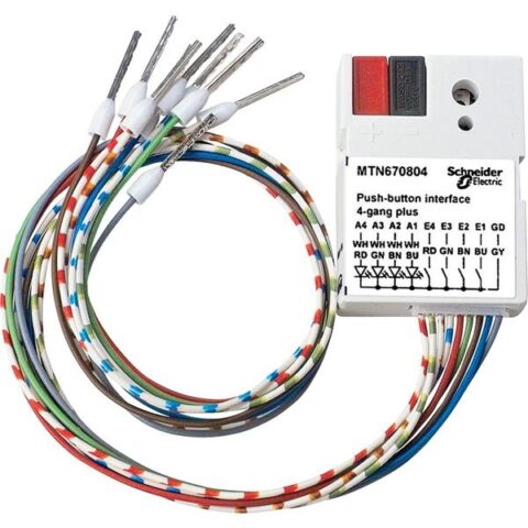 KNX INTERF.POUSS. KNX - 4 ENTR/4 LED