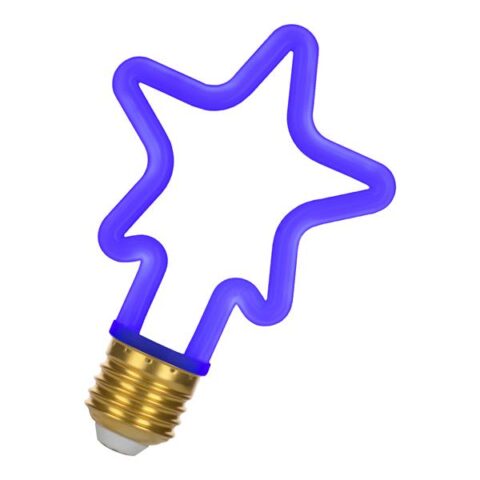 LED lampes retrofit Neon LED Star E27 4W Blue BAILEY