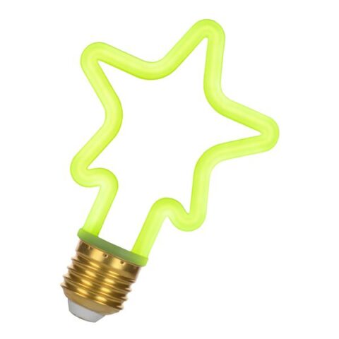 LED lampes retrofit Neon LED Star E27 4W Green BAILEY