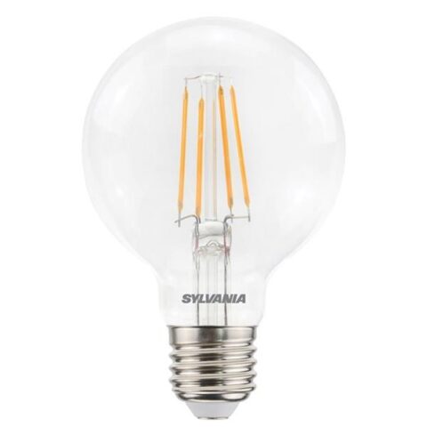 LED lampes retrofit ToLEDo Retro G80 6W CL 640LM 827 E27 SYLVANIA