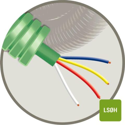 LSOH TUBE + LSOH CABLES DIV. GREEN FLEX 16 + SGG 4X0